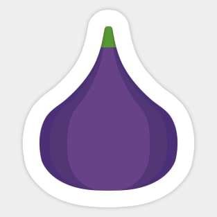 Fig icon in flat design Sticker